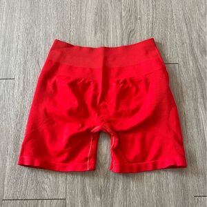 Alphalete Red Athletic Shorts Lightweight Elastic Waist